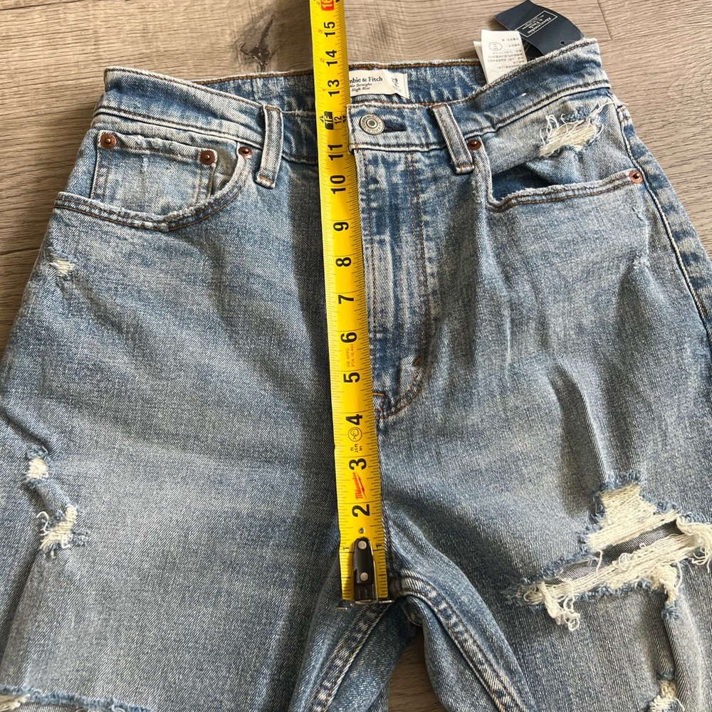 💜Abercrombie and Fitch💜The Ankle Straight Ultra High Rise-size 29/8 Regular - Picture 4 of 7